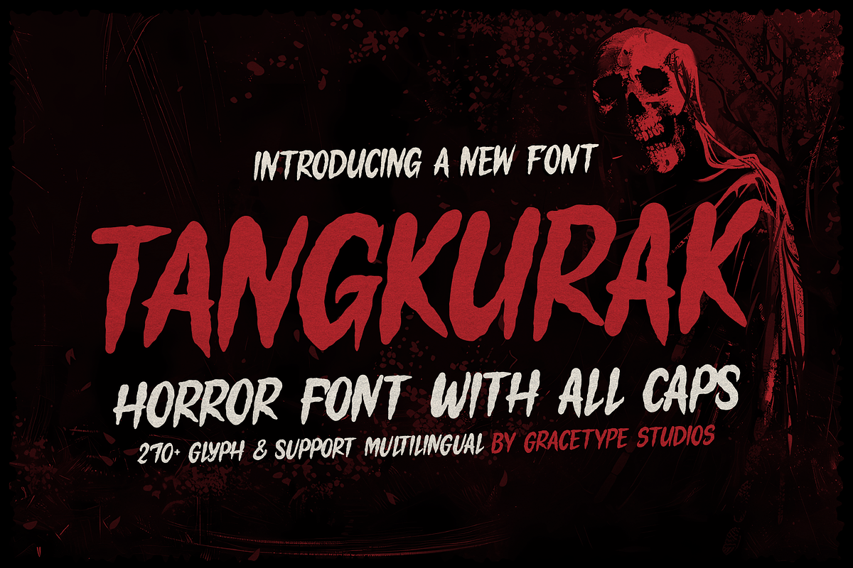 Tangkurak | Horror Font, a Font by gracetype_studio (Photo 1 of 12)