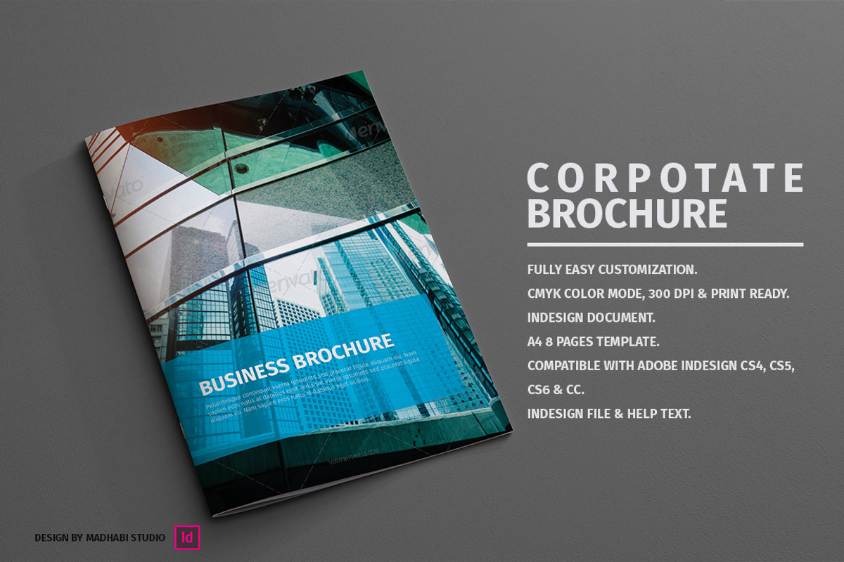 Corporate Brochure 8 Pages, a Brochure Template by Madhabi Studio (Photo 1 of 4)