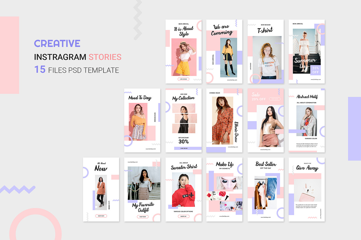 Instagram Templates Bundle 95% OFF, a Social Media Template by UICreative (Photo 5 of 21)