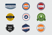 Vector Retro Badges, an Object Graphic by DesignLots (Thumbnail 1 of 2)