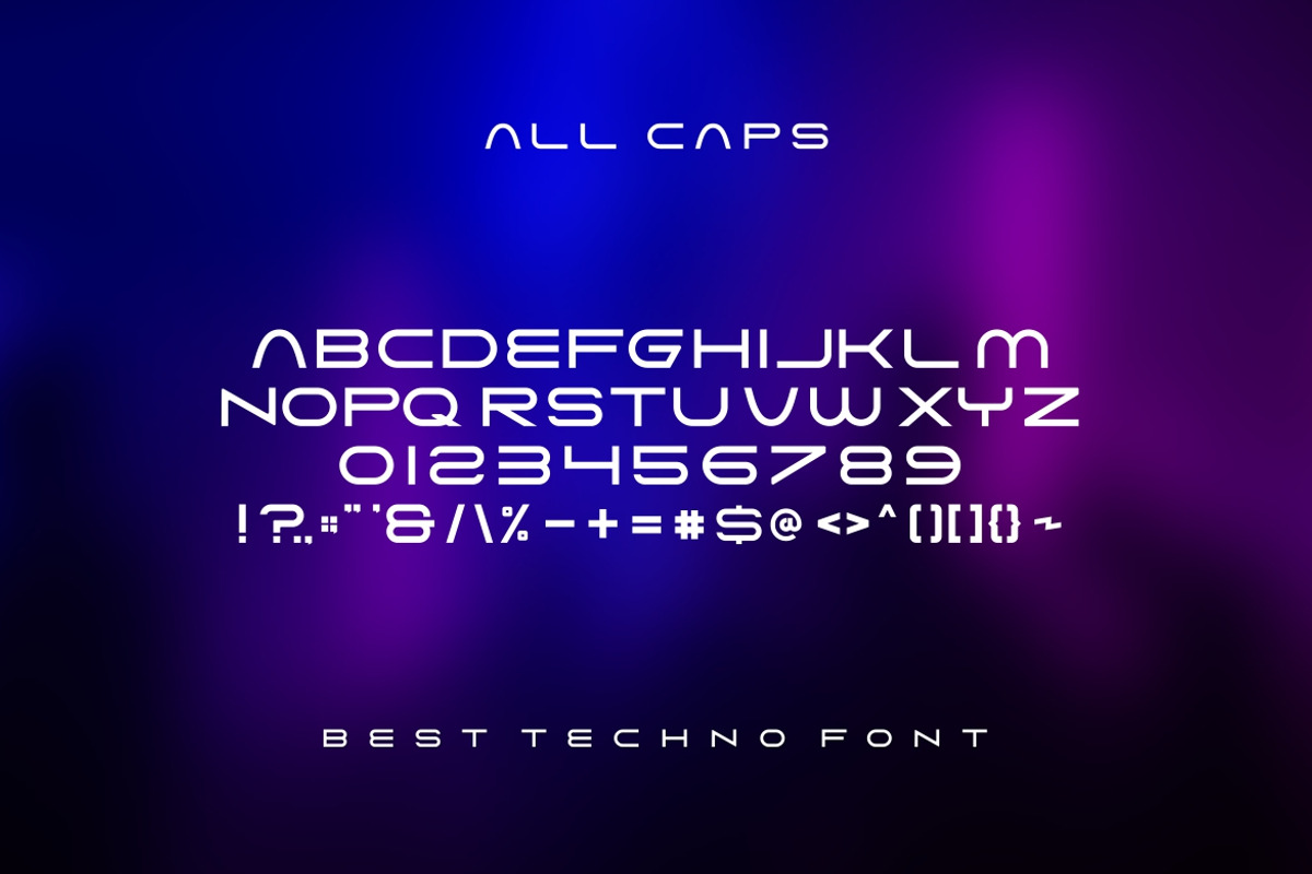 Geyop Techno Font, a Sans Serif Font by alanwarstd (Photo 4 of 5)