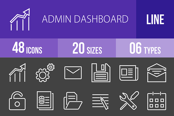 48 Admin Dashboard Line Inverted preview 4