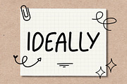 Ideally Font, a Handwritten Font by MyFontsShop (Thumbnail 5 of 5)