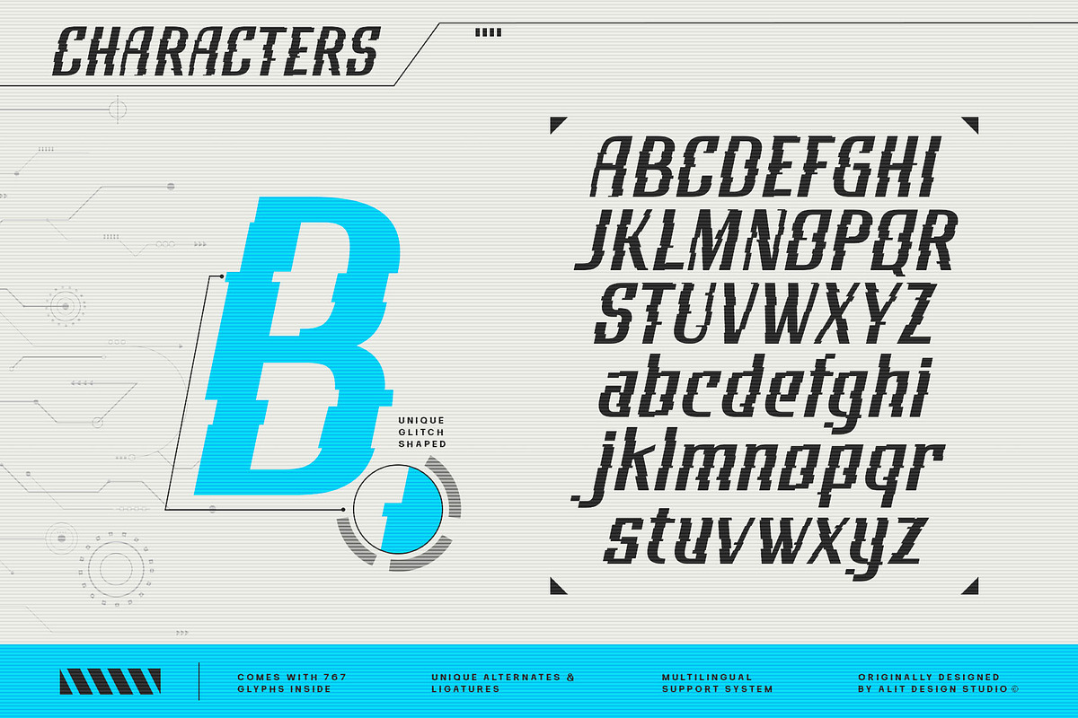 Cyberend Typeface, a Sans Serif Font by alit design (Photo 4 of 20)