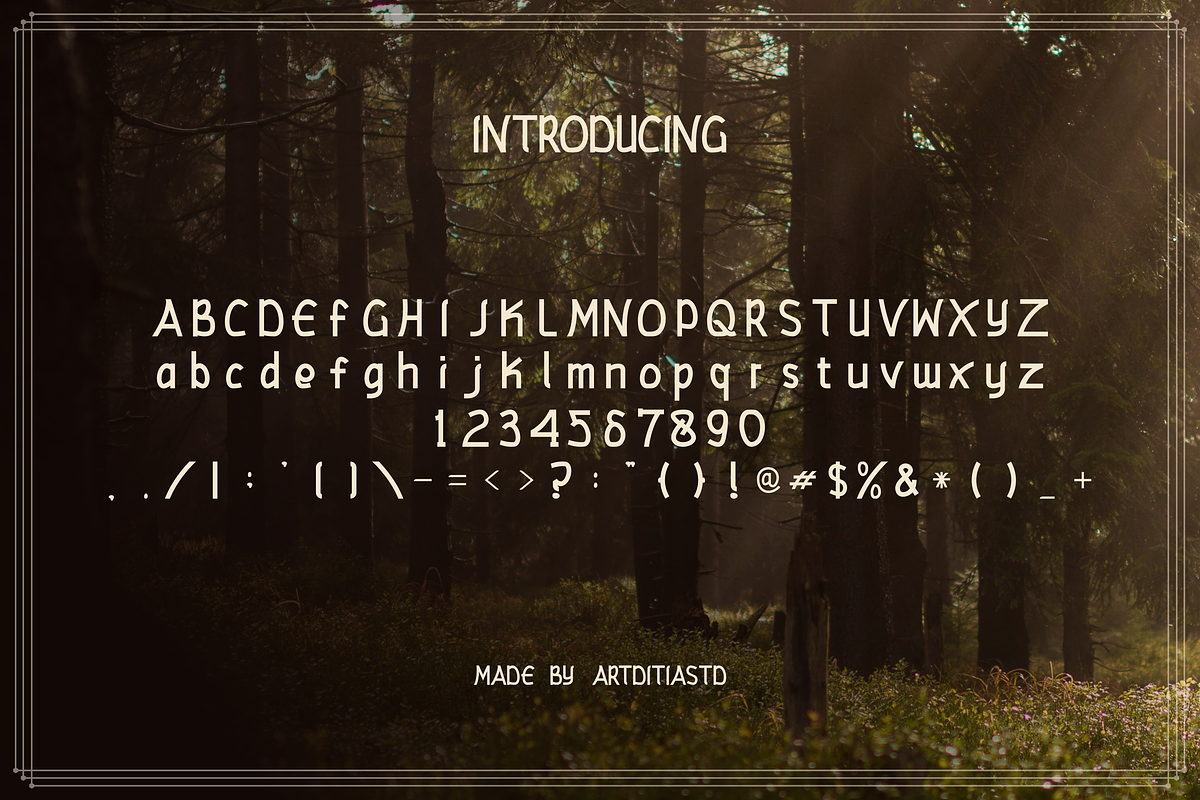 Pandoz font, a Sans Serif Font by artditiastd (Photo 2 of 3)