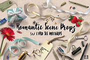 Romantic Props & 5x7 Card Set MockUp, a Product Mockup by JSquarePresents (Thumbnail 1 of 6)