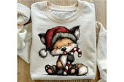 Whimsical Christmas Animals Clipart, an Illustration by OK Design (Thumbnail 6 of 6)