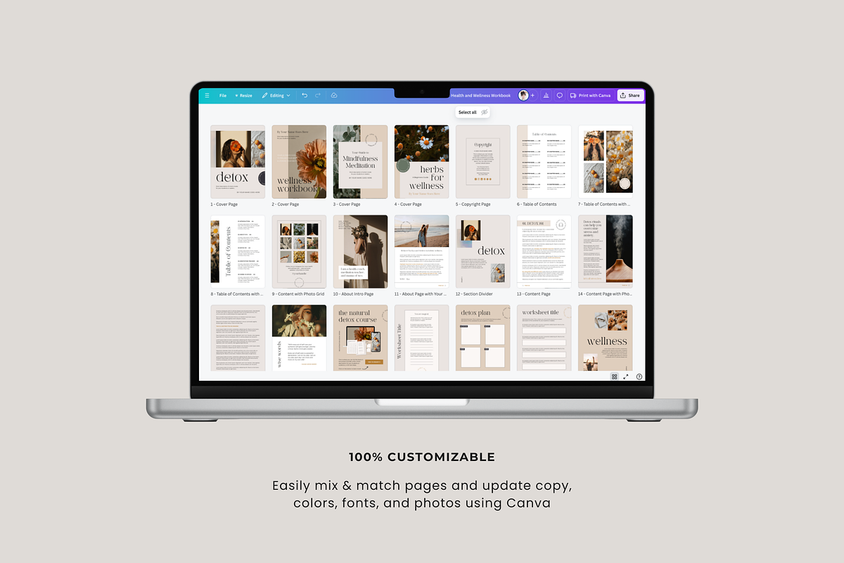 Health and Wellness Workbook | Canva, a Marketing Template by Erin Cassidy (Photo 10 of 10)