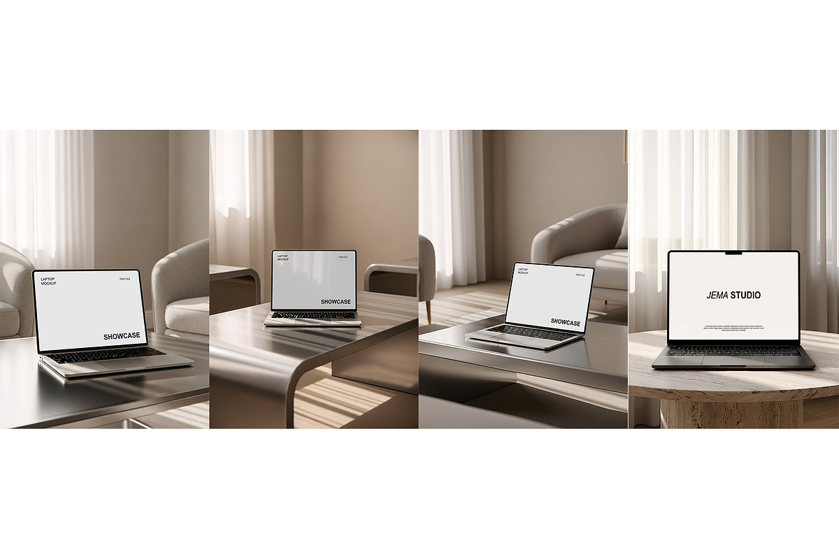 MACKBOOK MOCKUPS BUNDLE, a Mac Mockup by Aquarianz Studio (Photo 2 of 3)