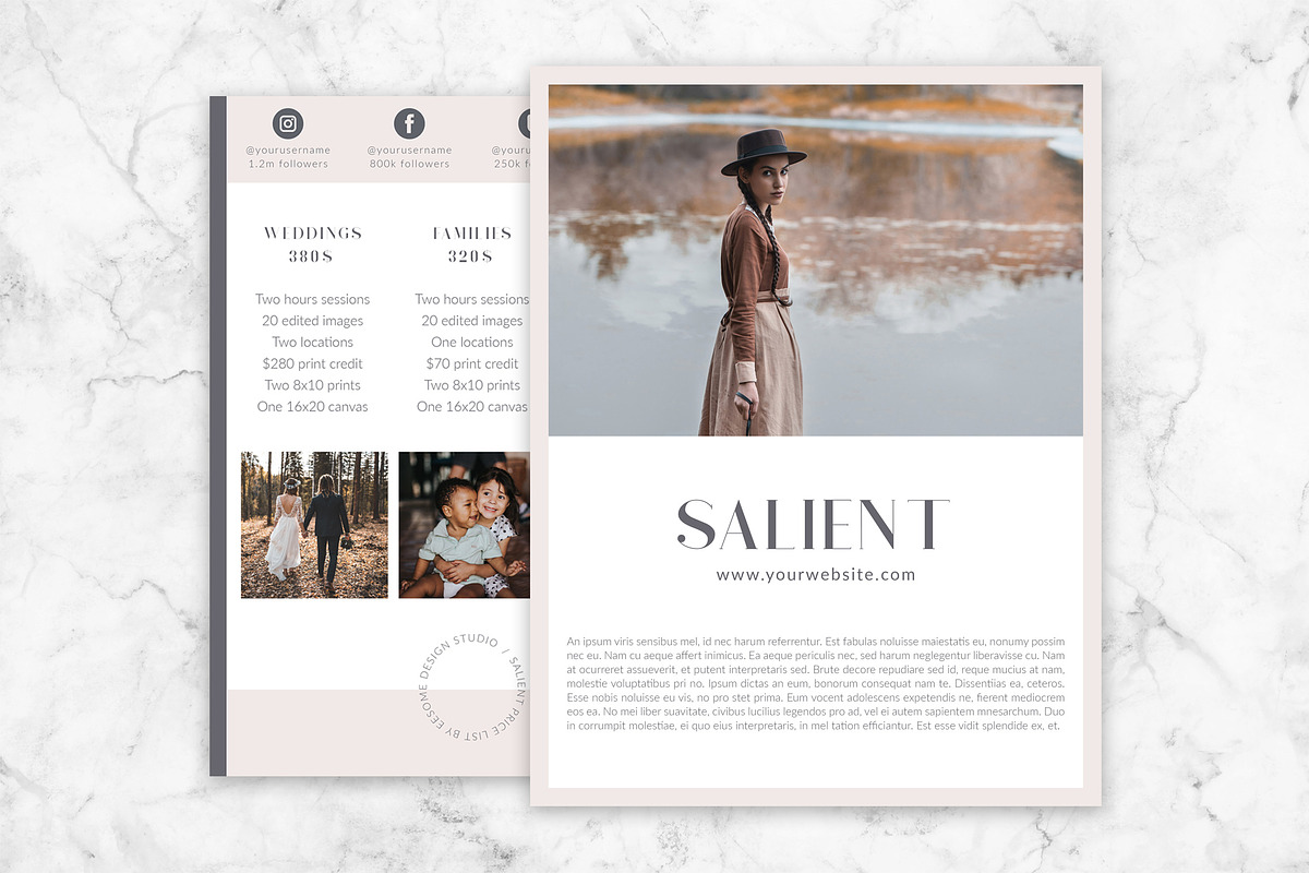 Photography Pricing Guide, a Brochure Template by Eesome Design Studio (Photo 2 of 3)