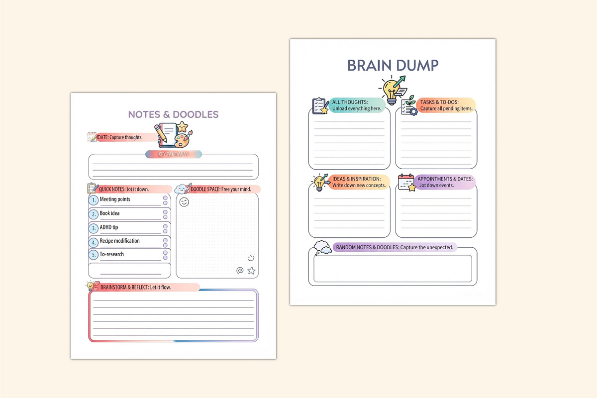2027 ADHD Everyday Wins Planner, a Stationery Template by Shumaya (Photo 6 of 6)