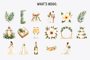 Watercolor Beach Wedding Clipart, a Decorative Illustration by Anca Digital Vibe (Thumbnail 7 of 9)