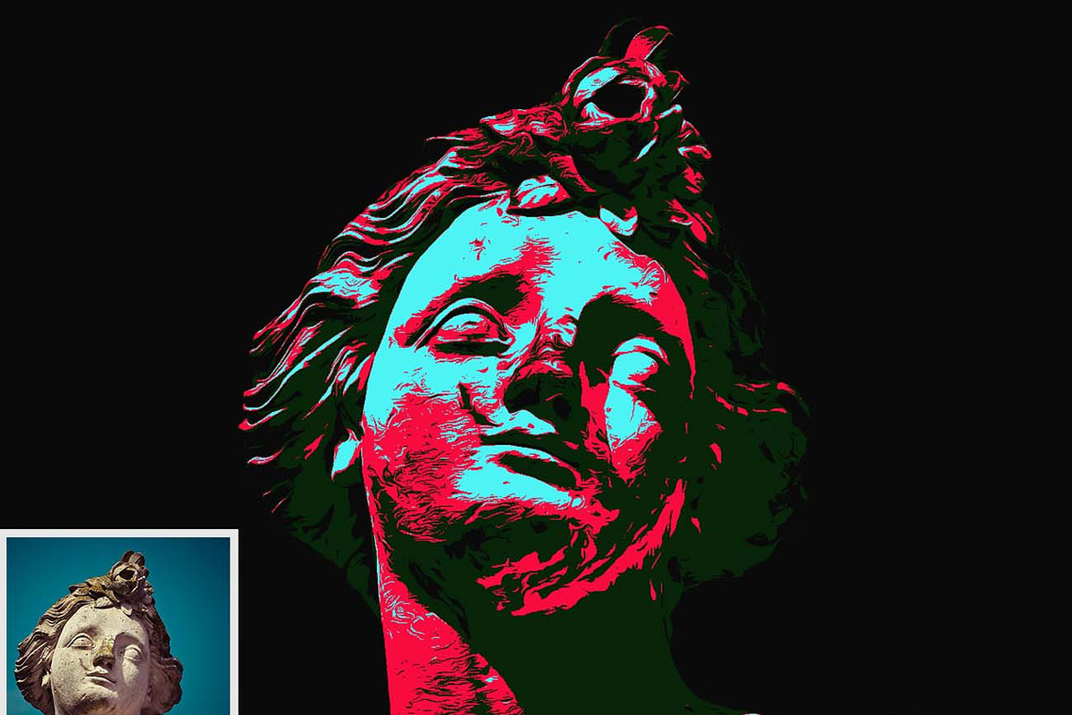 Retro Threshold Effect Ps Action, an Action Add-On by Studio Retouch (Photo 5 of 18)