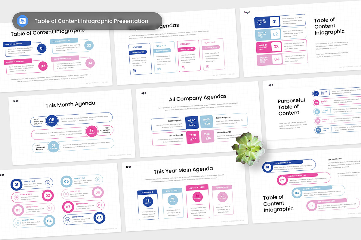 Agenda & Table of Content Keynote, a Presentation Template by Antstheme (Photo 1 of 2)