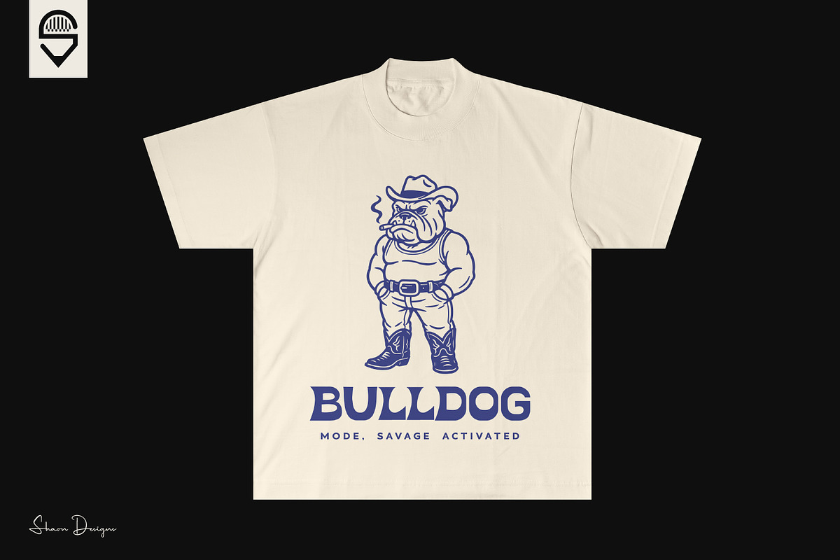 Savage Bulldog Cowboy, an Animal Illustration by shaondesigns (Photo 4 of 4)