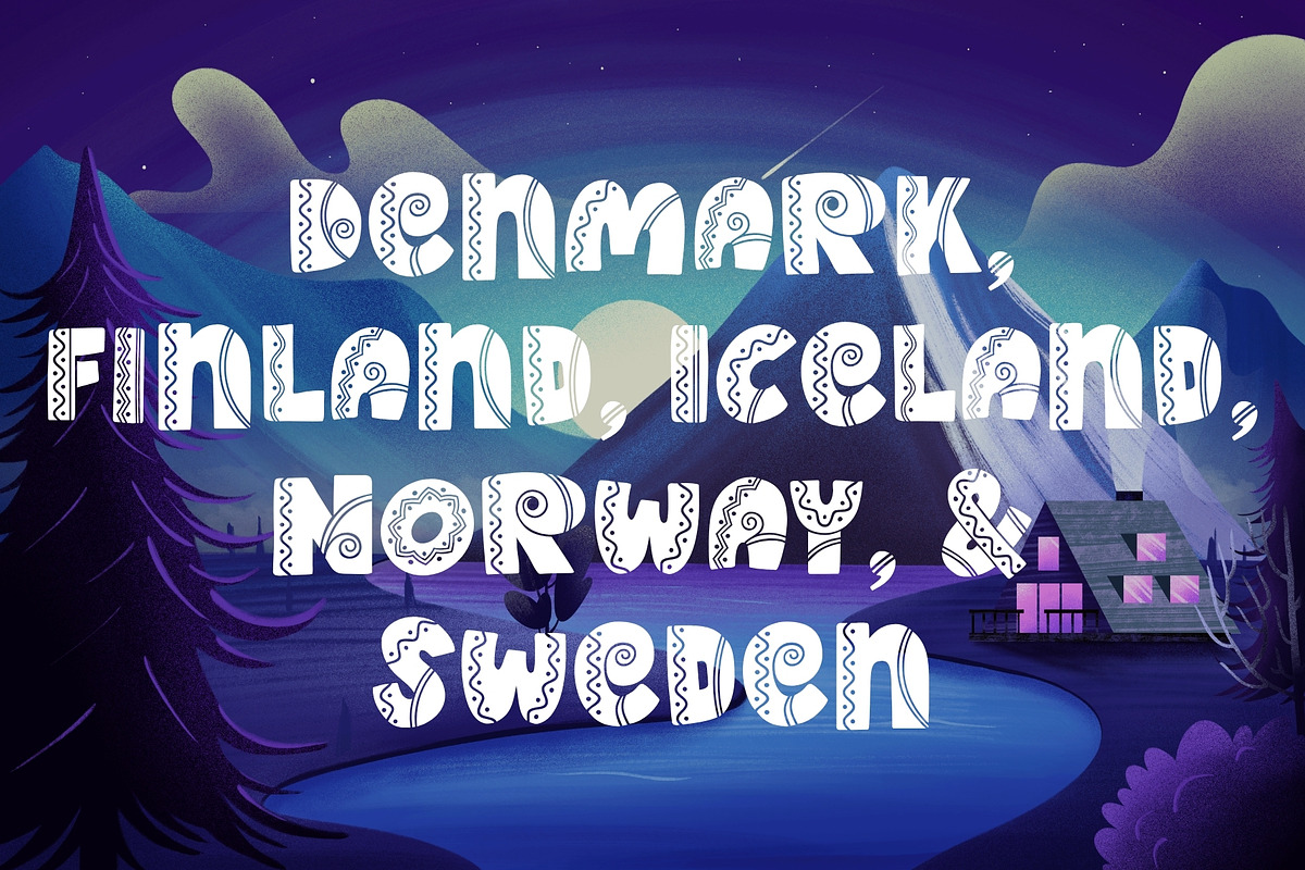 Nordic Queen – Scandinavian Font, a Font by HipFonts (Photo 4 of 11)