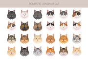 Domestic longhair cat, an Animal Illustration by pet design shop (Thumbnail 5 of 6)