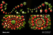 Berry Art. 33 images, a Food & Drink Photo by Handmadefont (Thumbnail 4 of 10)