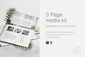 3 Page Press Kit Template