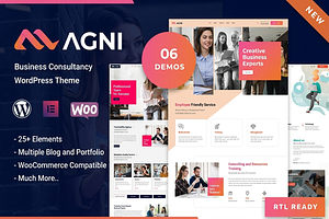 Agni - Consulting WordPress Theme, a WordPress Template by ThemesRain