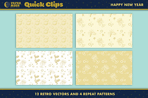 Happy New Year Clip Art & Patterns