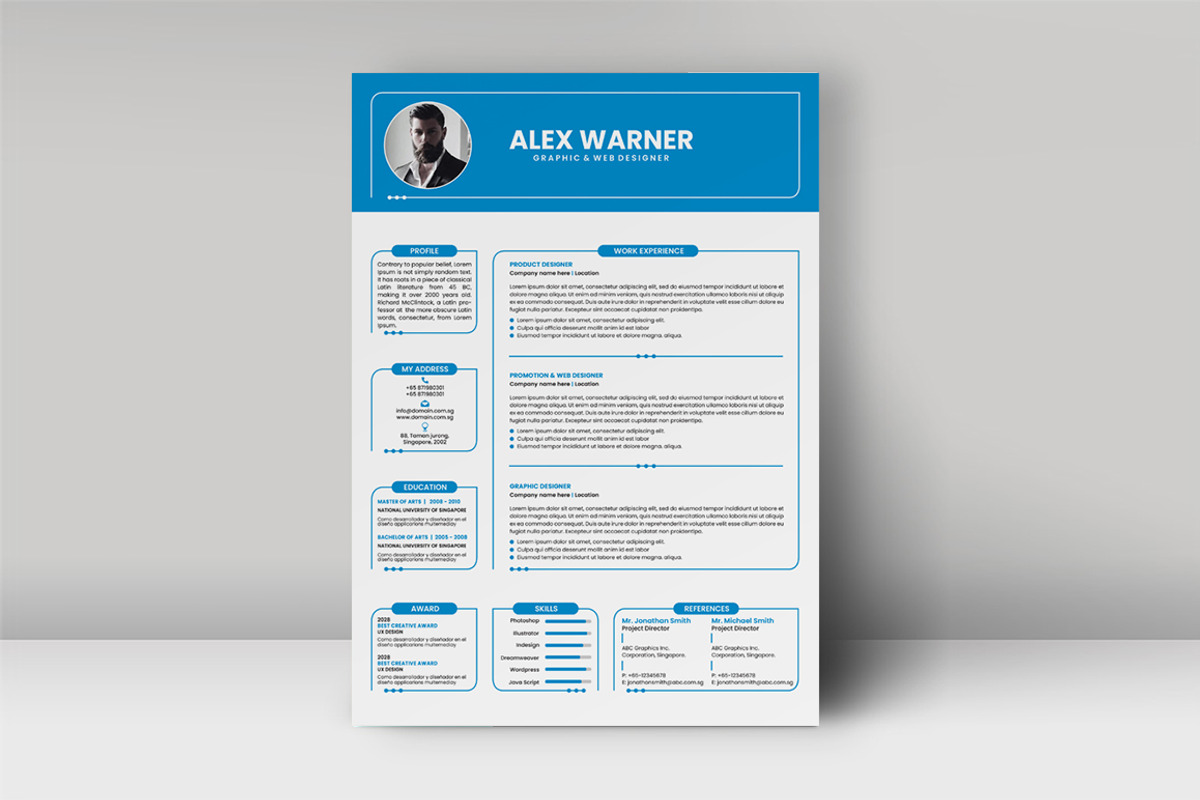 Resume Template, a Resume Template by artisanHR (Photo 2 of 5)