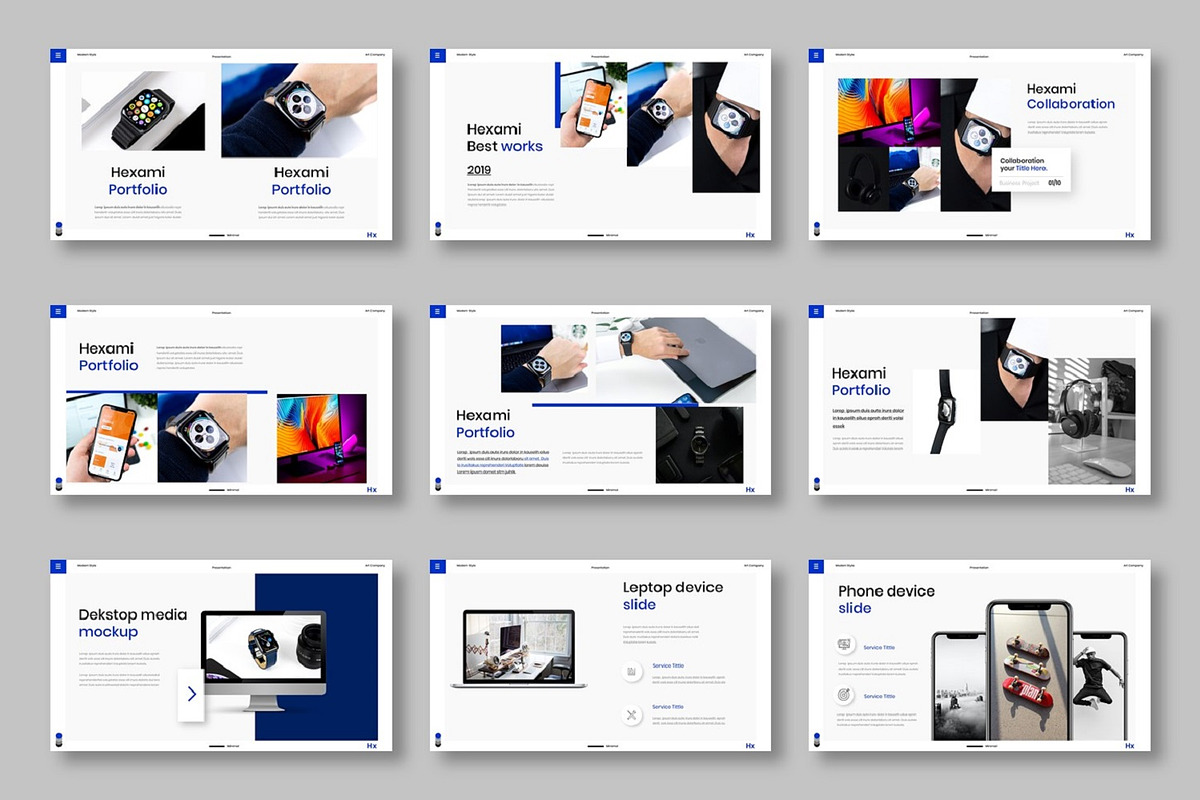 Hexami – Business PowerPoint Templat, a Presentation Template by Dens Creative Studio (Photo 4 of 6)