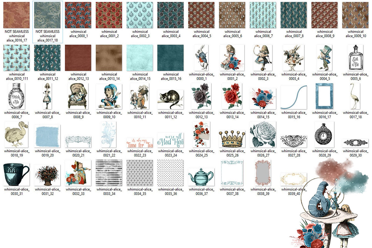 Whimsical Alice in Wonderland, a Graphic by Digital Curio (Photo 3 of 3)