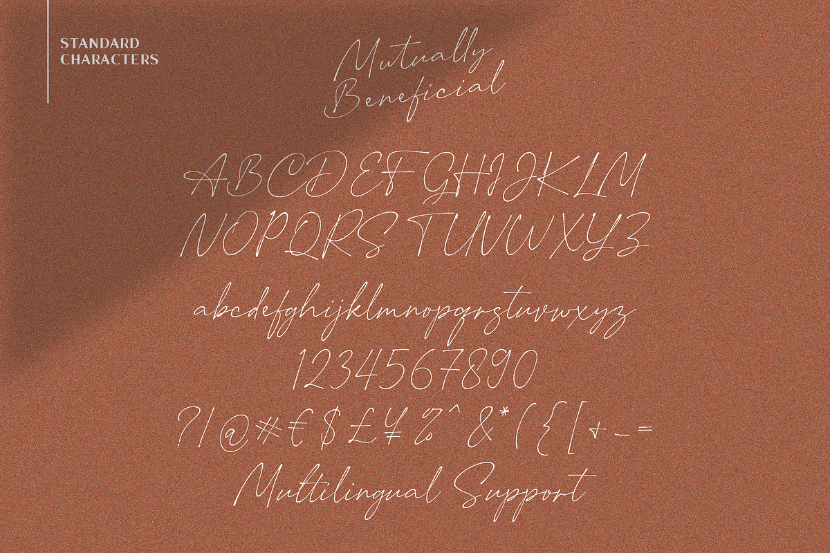 Mutually Beneficial, a Script Font by Java pep (Photo 10 of 11)