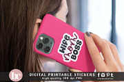 Mom Stickers Glitter Effect PNG EPS, a Decorative Illustration by TheBlackCatPrints (Thumbnail 4 of 6)