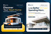 Real Estate Social Media Templates, a Social Media Template by OnurDemircan (Thumbnail 4 of 4)