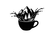 Mountain Coffee Cup Design Bundle, an Illustration by yasushie (Thumbnail 28 of 31)