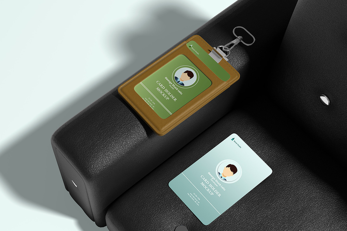 ID Card Holder Mockup, an Advertising Mockup by Graphicbars (Photo 7 of 8)