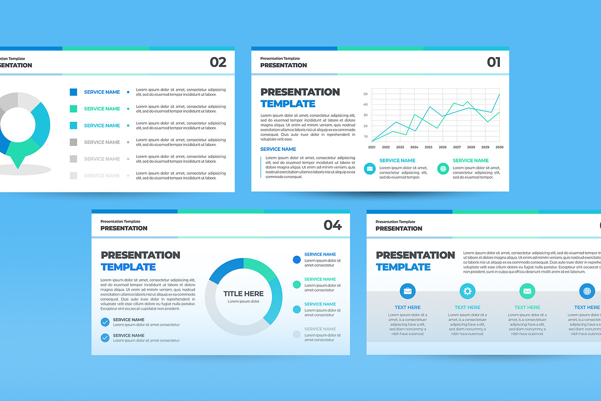 Sleek Marketing Pitch Deck, a Presentation Template by CreativeUP (Photo 4 of 6)