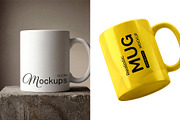 Ceramic Coffee Mug Mockup Set, a Cups & Container Mockup by graphypix (Thumbnail 1 of 3)