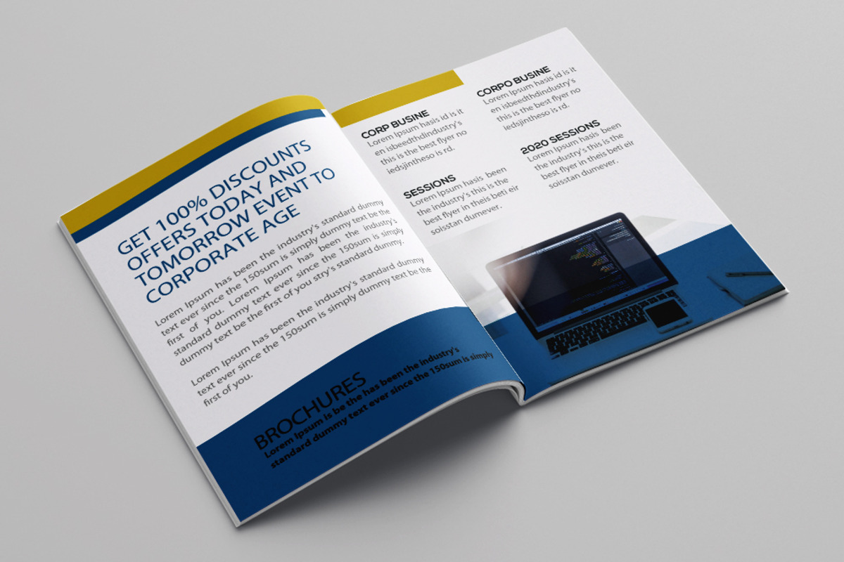 Business Bifold Brochure 16 Pages, a Brochure Template by Psd Templates (Photo 3 of 9)