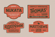 Clamiroe Vintage Typeface, a Serif Font by 24Design Studios (Thumbnail 9 of 10)
