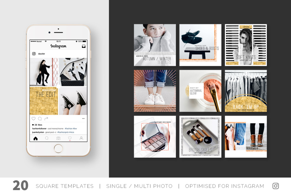Dazzle Social Media Template Pack, a Social Media Template by Katy Clemmans (Photo 3 of 9)