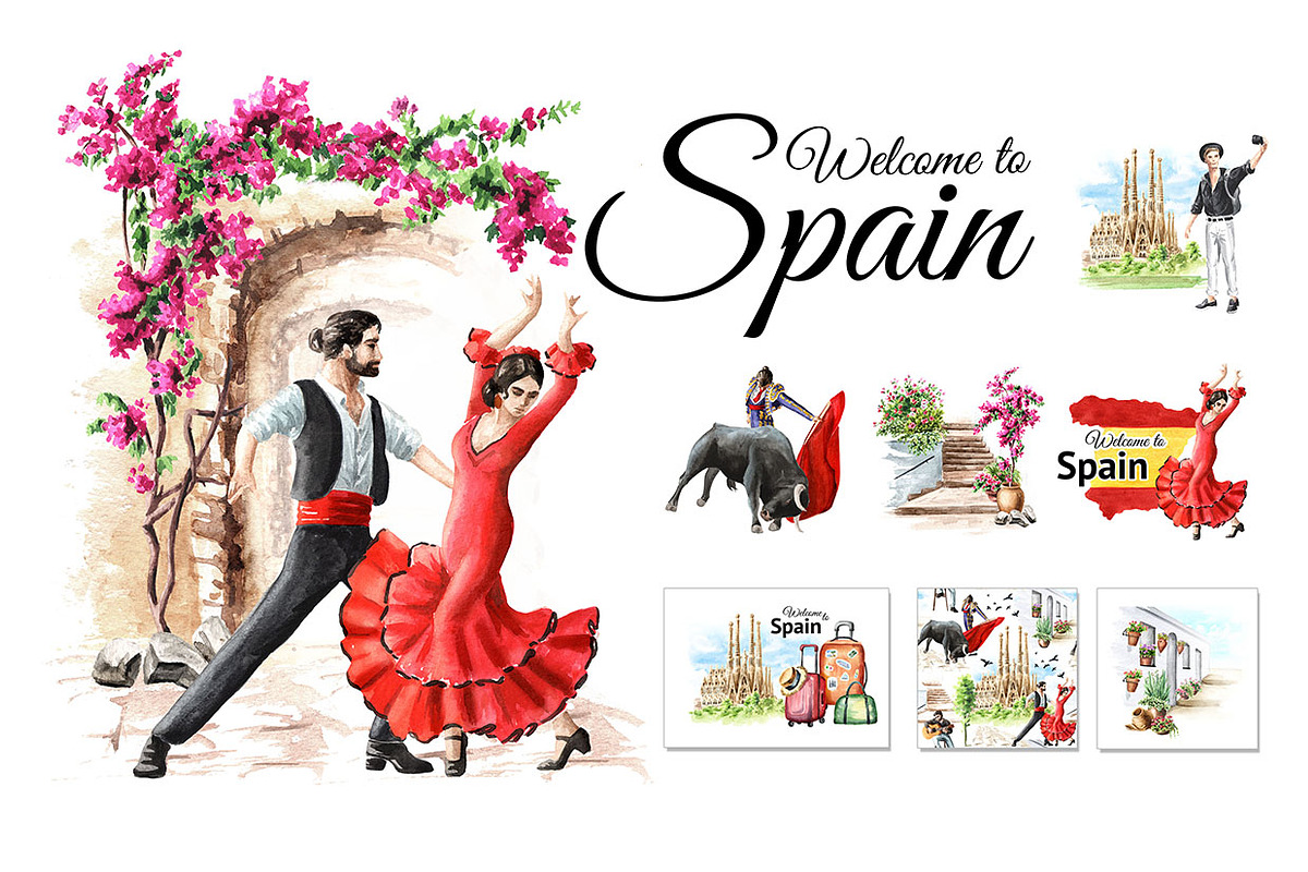 Welcome to Spain, a Person Illustration by Daria Ustiugova (Photo 1 of 15)