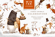 Four Seasons Animals Bundle, an Animal Illustration by TL Design (Thumbnail 2 of 27)