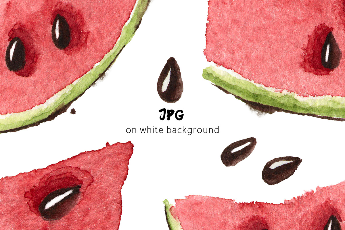 Watermelons Watercolor Pattern, a Pattern Graphic by Mazheika Store (Photo 3 of 5)