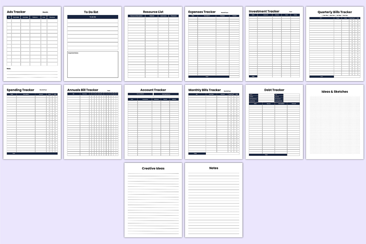 2025-26 Small Business Planner Canva, a Stationery Template by Mustafiz (Photo 6 of 6)