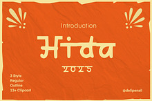 Hida - Hindi Cute Typeface