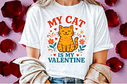My Cat Is My Valentine PNG Design, an Illustration by Libby Wishes (Thumbnail 2 of 6)