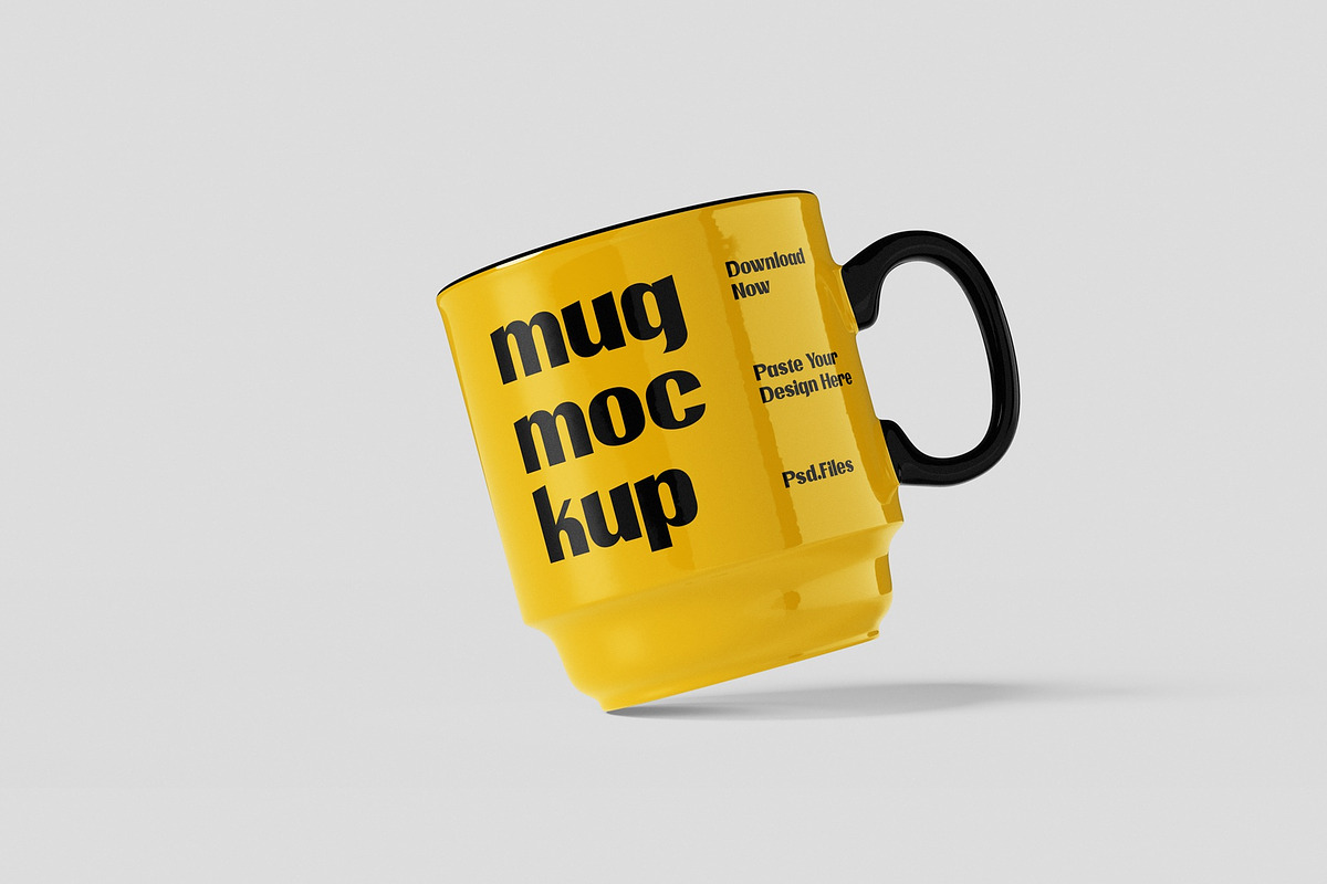 Glossy Mug Mockup, a Packaging Mockup by UFR_GRAPHIC (Photo 1 of 4)