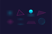 Neon Retro 80s Elements Pack, an Object Graphic by DenysHolovatiuk (Thumbnail 8 of 10)