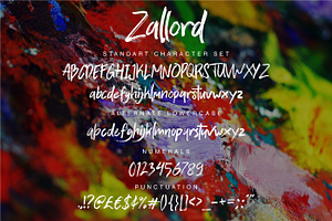 Zallord - Brush Font