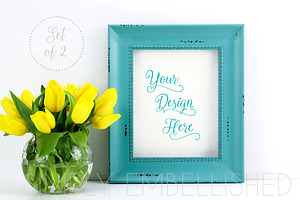 Set of 2 ~ Styled Frame Mockup, a Print Template by Simply Embellished