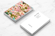 Nora Floral Business Card Template, a Business Card Template by Human-made. Made to feel. (Thumbnail 3 of 3)