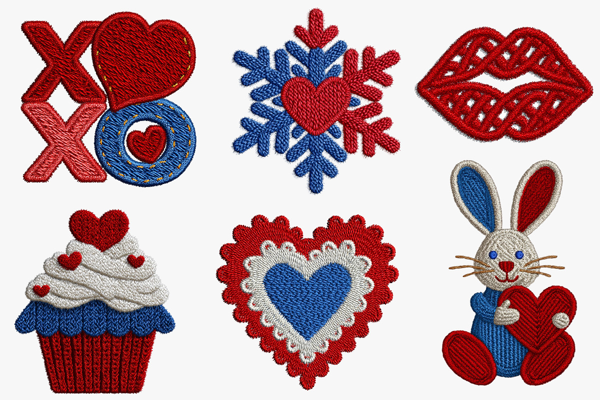 Faux Yarn Valentine Sublimation, an Illustration by CreationArt (Photo 6 of 6)